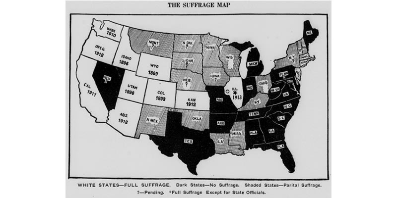 Wyoming was the first U.S. territory or state that allowed women to vote. The Wyoming Suffrage Act of 1869 was passed, and maintained after statehood in 1890. Read more in our historical newspaper archives.
