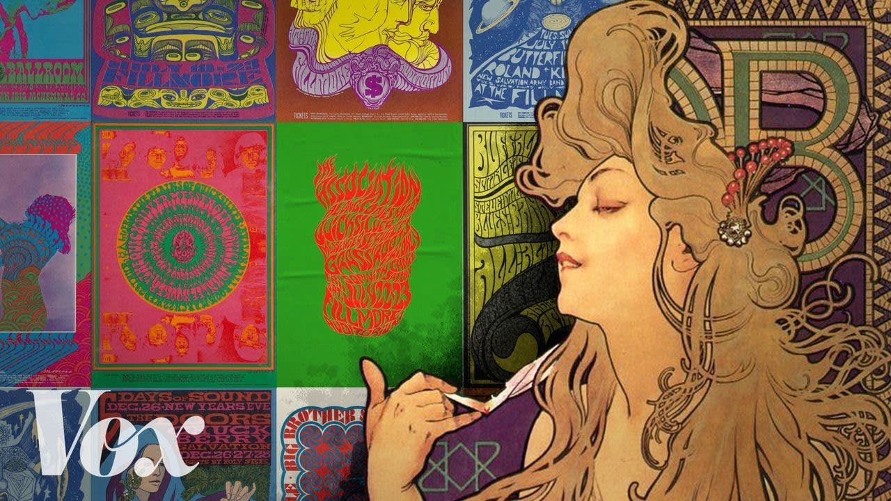 How Art Nouveau Inspired the Psychedelic Designs of the 1960s