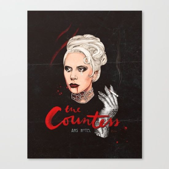 The Countess, Elizabeth Canvas Print by Helen Green