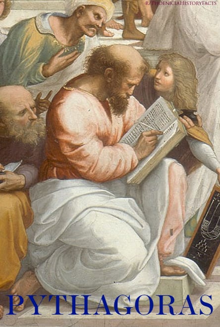 Pythagoras featured in Raphael's masterpiece, The School of Athens (c. 1510 AD).