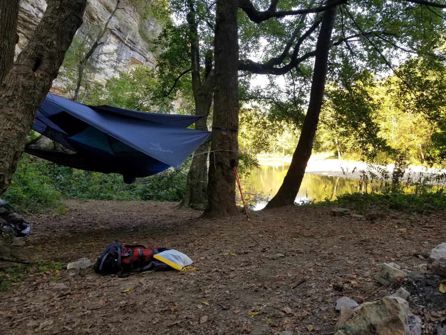 Hammock camping on the Buffalo River in Arkansas!