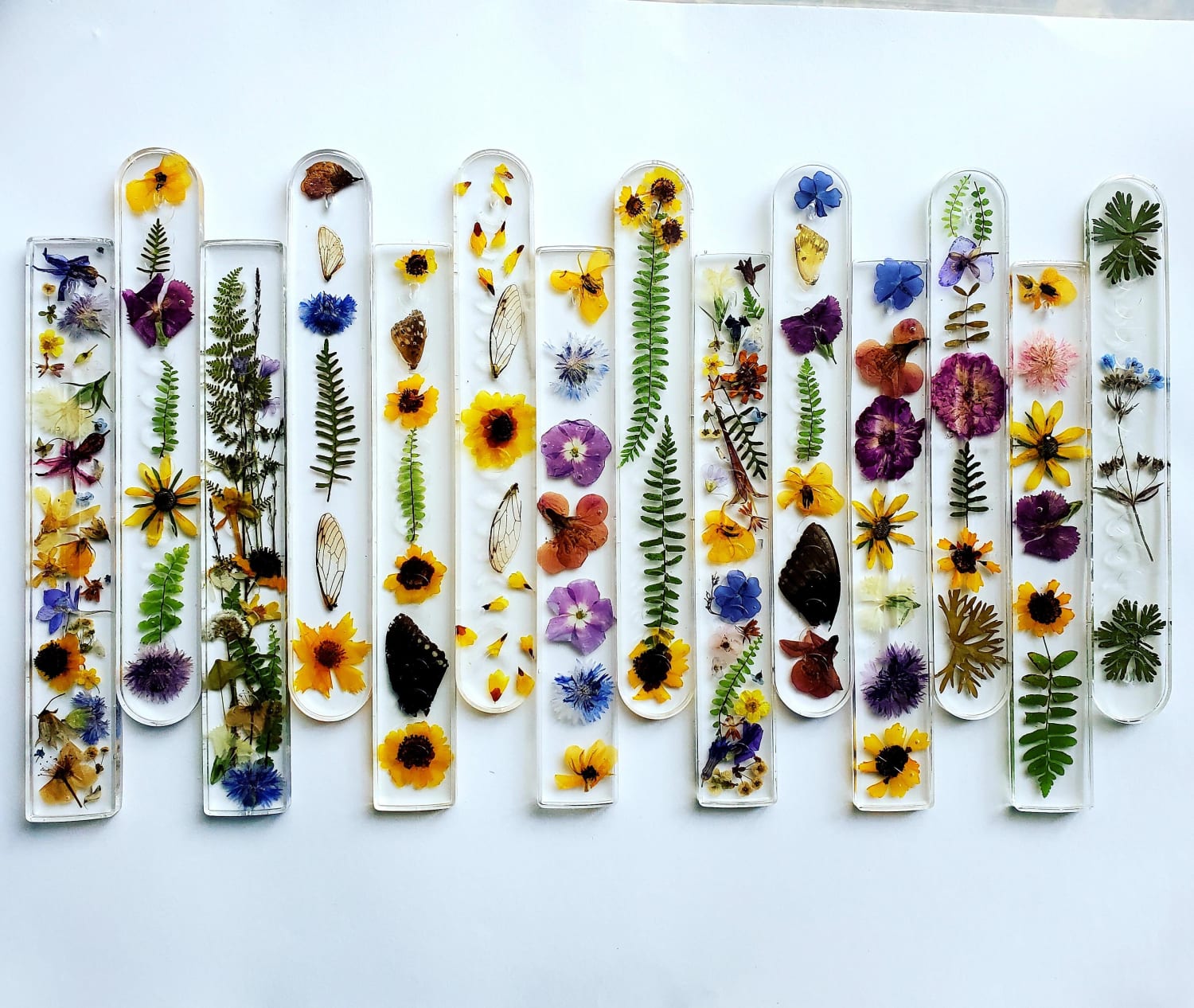 Update on my wildflower incense holders! These are all my current ones.