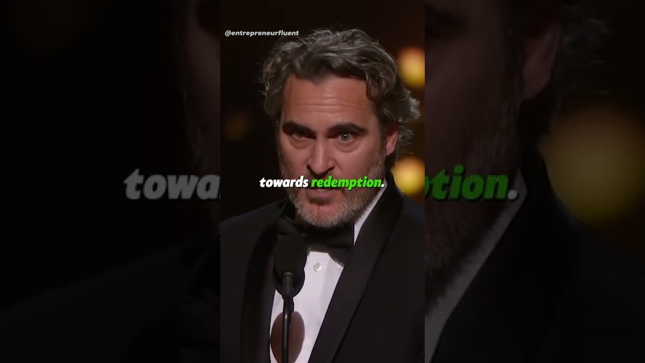 Joaquin Phoenix motivational speech