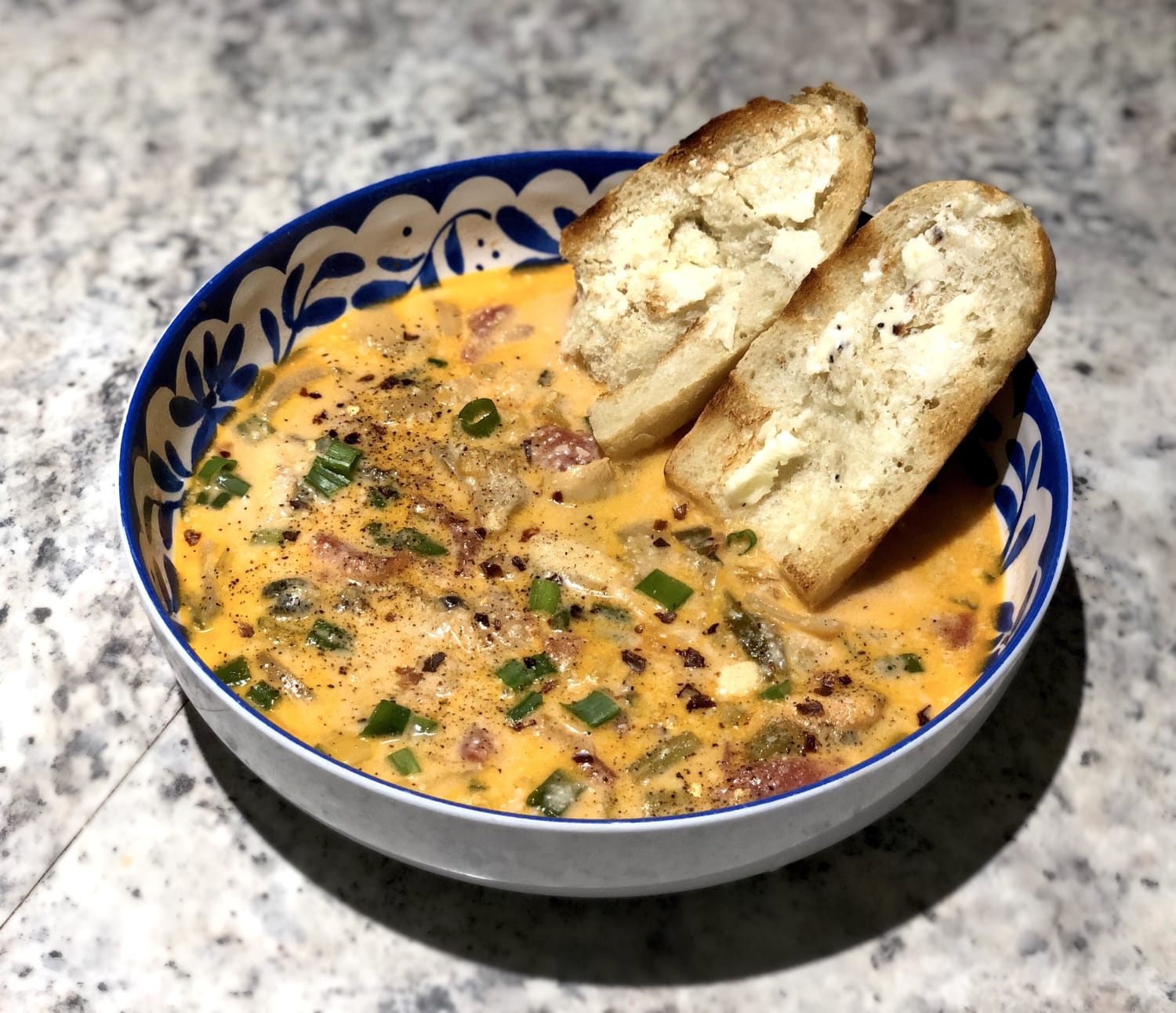 Mussel Scallion Soup