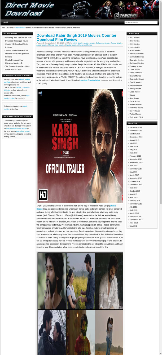 Mix Search Domain Directmoviedl Com Kabir singh a shorttempered house surgeon gets used to drugs and drinks when his girlfriend is forced to marry the other person. mix