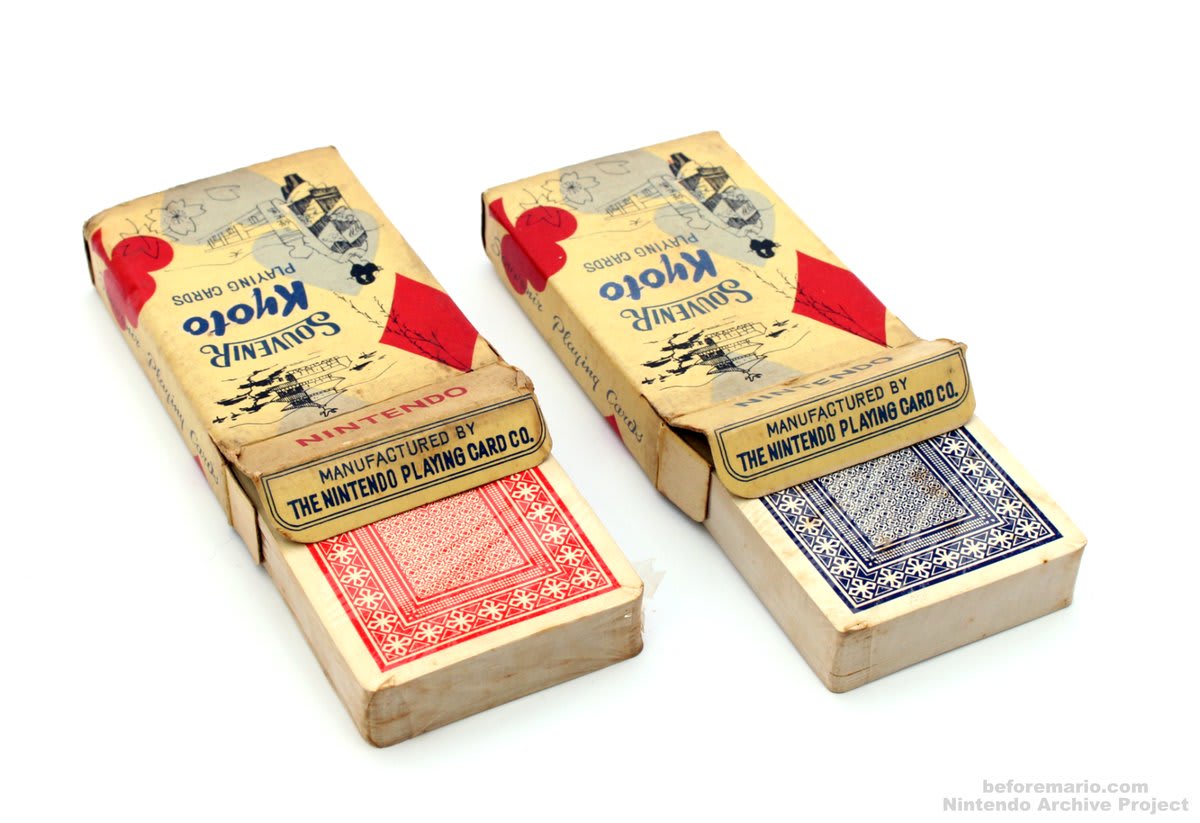 Full story about the 70-year old Nintendo Kyoto Souvenir Playing Cards, in the latest blog post. Including why finding unused new-old stock sometimes isn't as fantastic as you initially think.