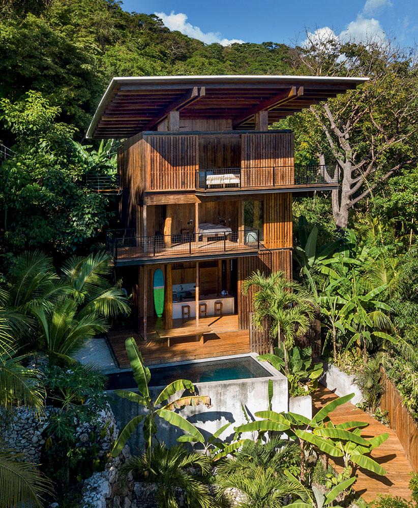 House nestled in the trees Costa Rica