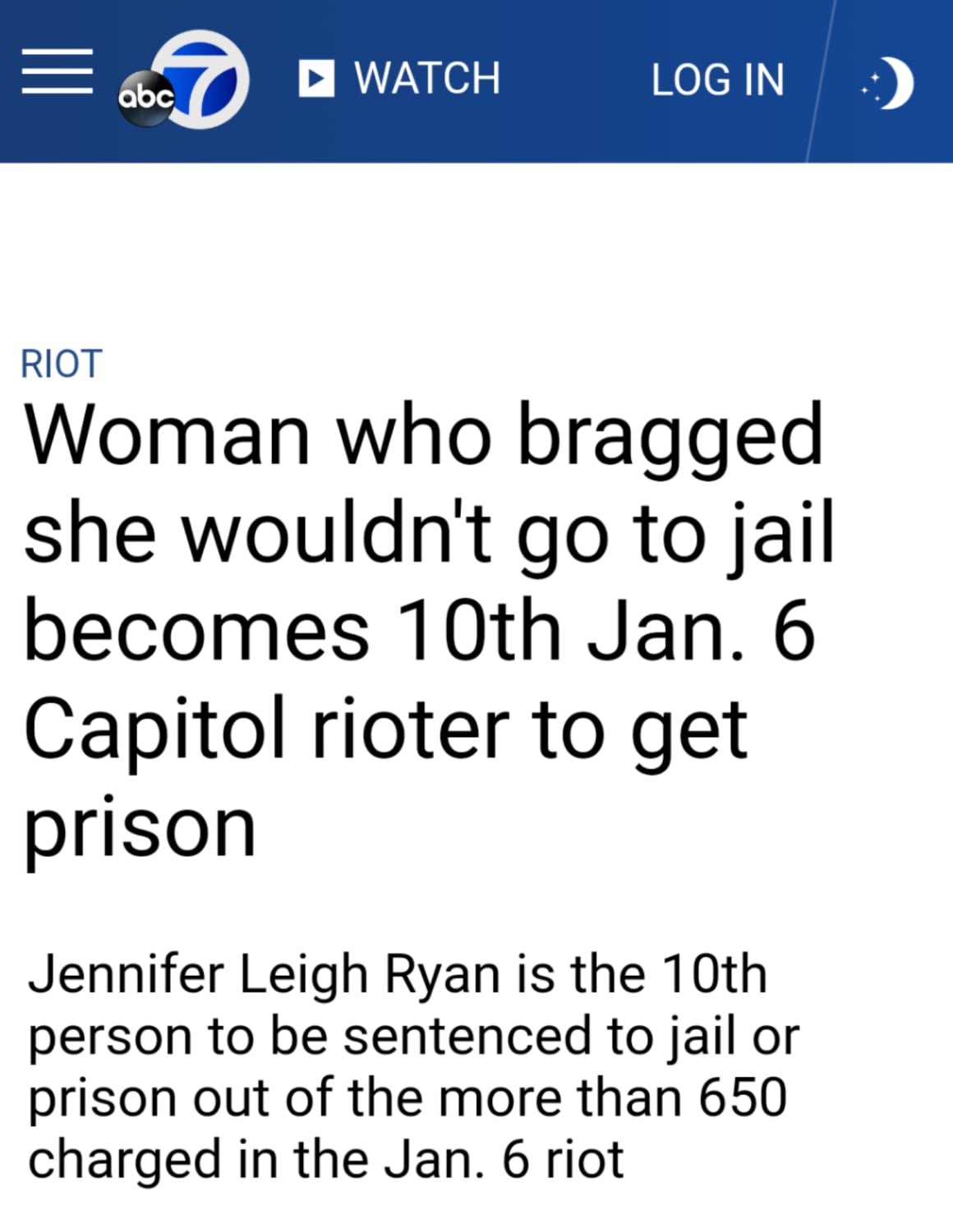 Woman who bragged she wouldn't go to jail becomes 10th Jan. 6 Capitol rioter to get prison