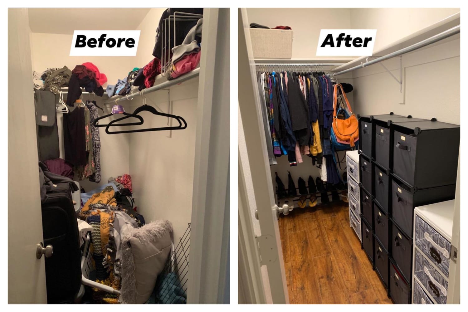 I’m finally taking better care of myself and got rid of more than 30 trash bags full of clothing that I had accumulated over the years. I cannot express how satisfying it was to see that first spot of floor underneath all of that mess.