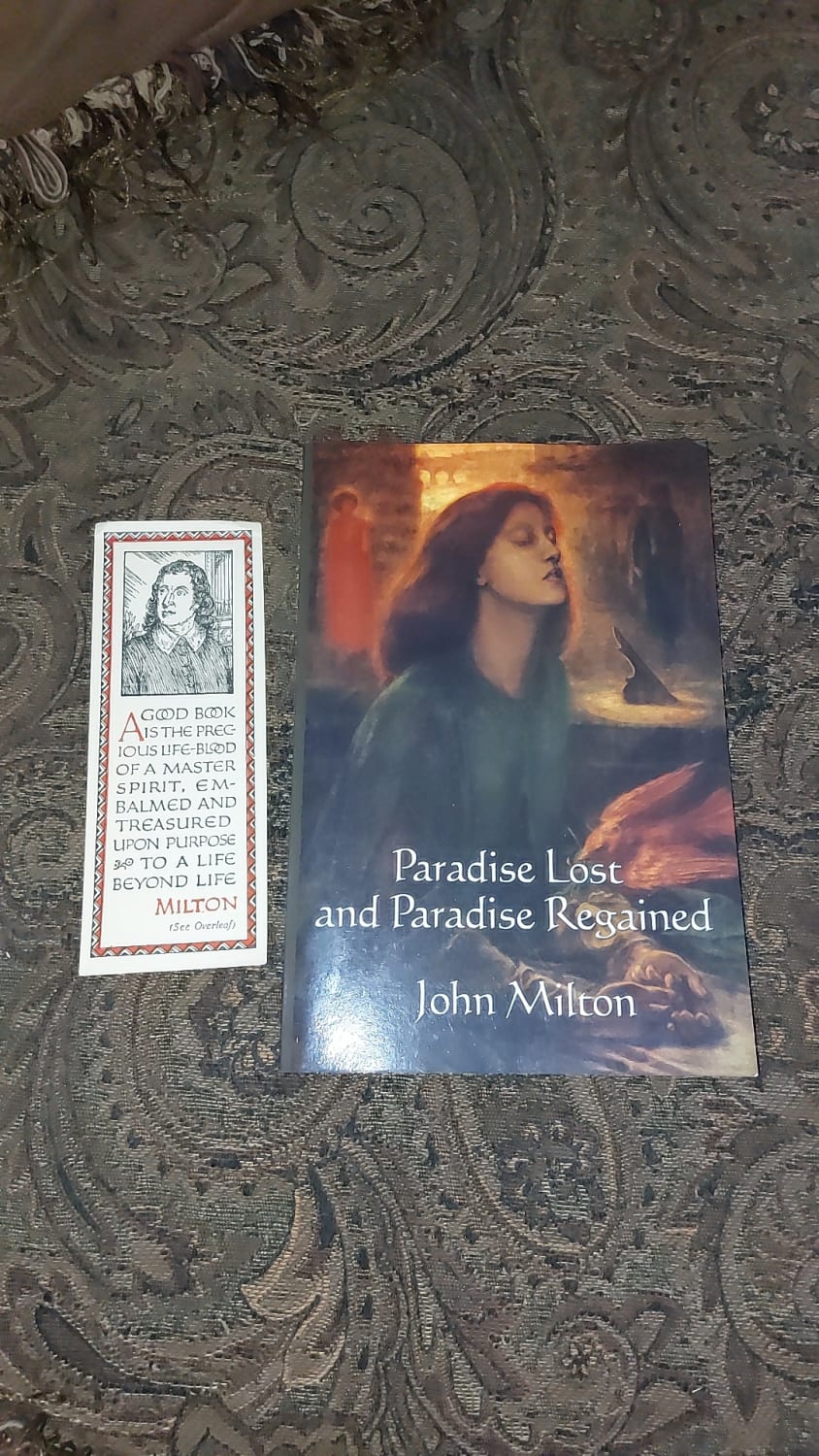 I recieved this in the mail today. Paradise Lost and Paradise Regained - John Milton
