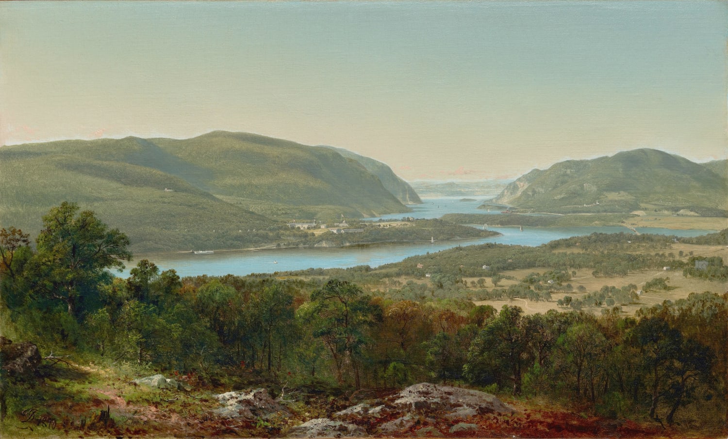 David Johnson - View from Garrison, West Point, New York (1870)