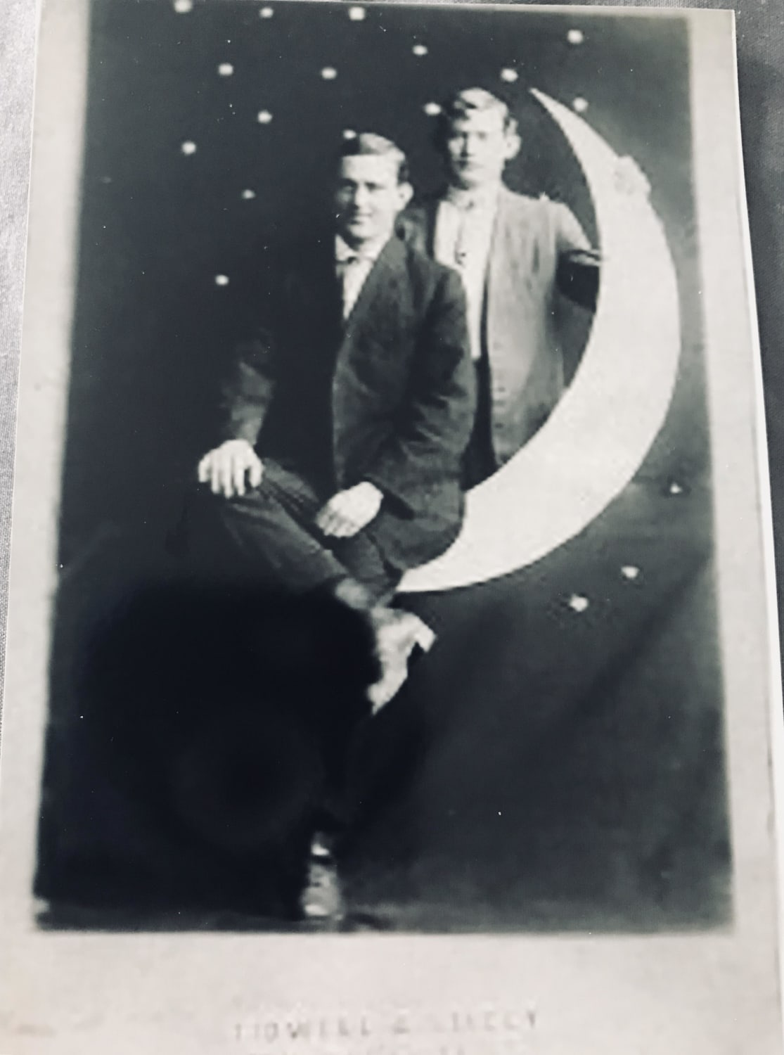 My great uncle and his long time partner (referred to as his “roommate” by the family). Photo dated 1926, Lowell & Sons photography, Atlanta