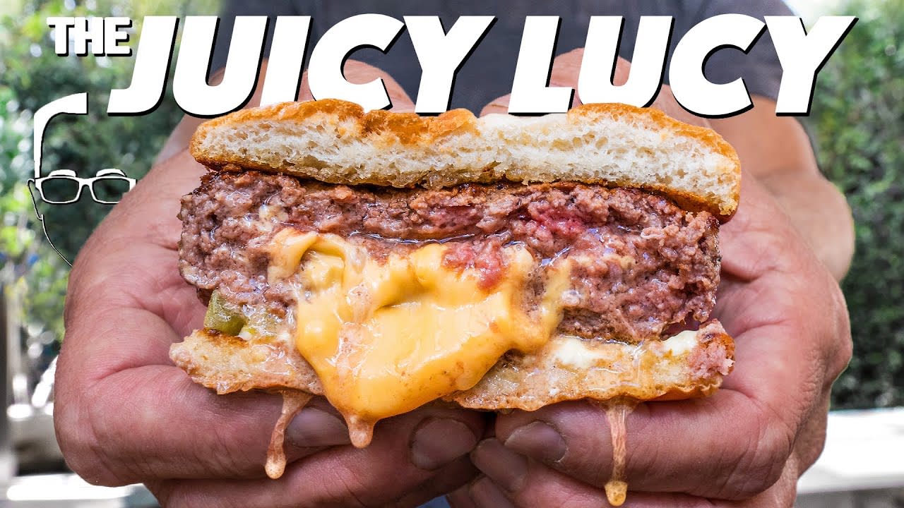 THE JUICY LUCY (THE BEST STUFFED BURGER IN AMERICA?) | SAM THE COOKING GUY