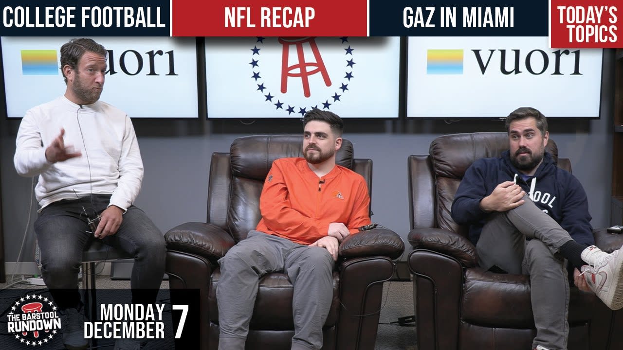 NFL Recap: The Patriots Are Back and 'Doctor Heat' Gets Fired - Barstool Rundown - December 7, 2020
