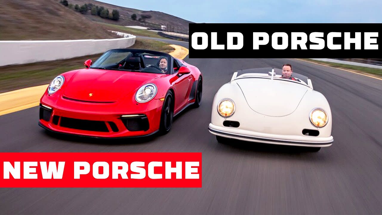 Porsche 356 America Roadster vs 2019 Porsche Speedster—Old vs New! | MotorTrend