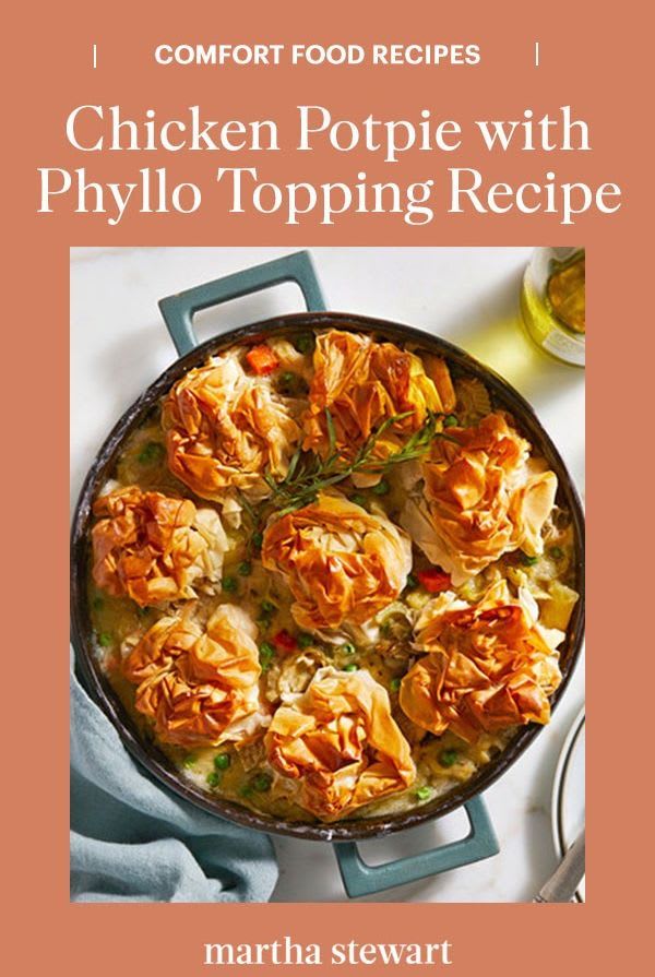 Creamy Chicken Potpie with Phyllo Topping Recipe