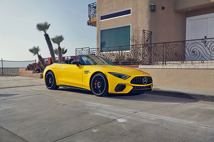 in sunny malibu, california, designboom takes the 2021 @MercedesAMG SL on the road as the iconic roadster is reborn