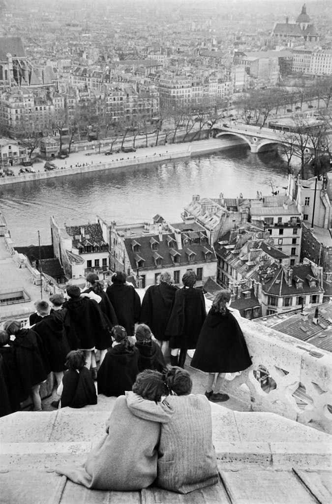 ⁣Our thoughts are with Paris and the whole world at a time of such a terrible loss. ⁣💔 paris ⁣ 📷Henri Cartier-Bresson, View from Notre Dame, Paris, France, 1952. From the show “TOUJOURS PARIS-Through the Eyes of the French Humanist Movement.” Courtesy