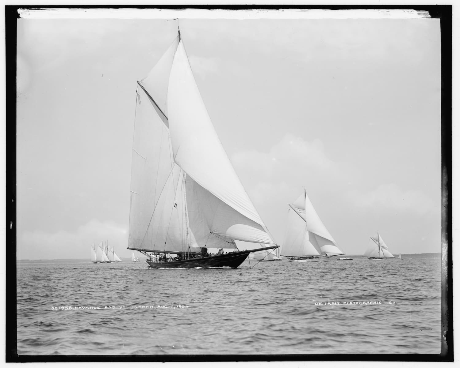 Yachts Navahoe and Volunteer, 11 August 1894