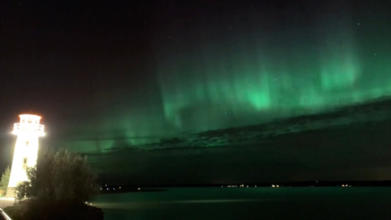 Northern Lights Put on a Spectacular Show in Night Sky