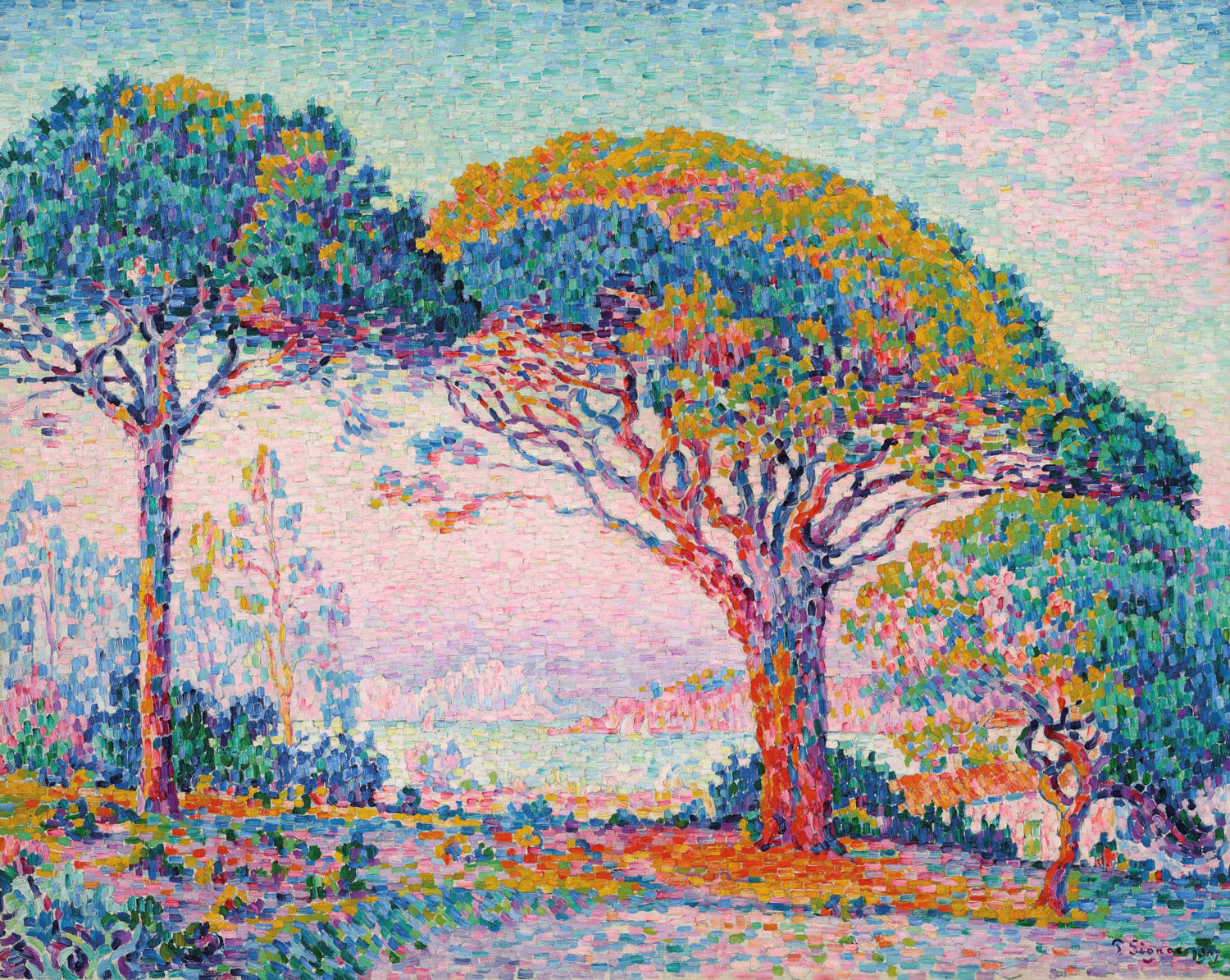 Paul Signac (1863-1935)- La Baie (Saint-Tropez)
