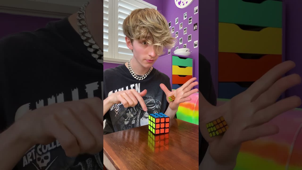 SHRINKING Rubik’s Cube?!🤯 #Shorts