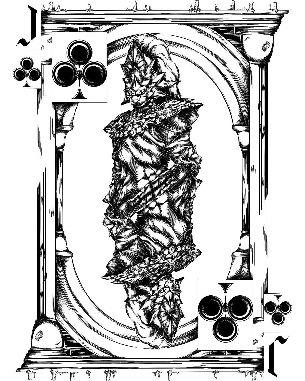 Ornstein, for my dark souls themed playing card deck