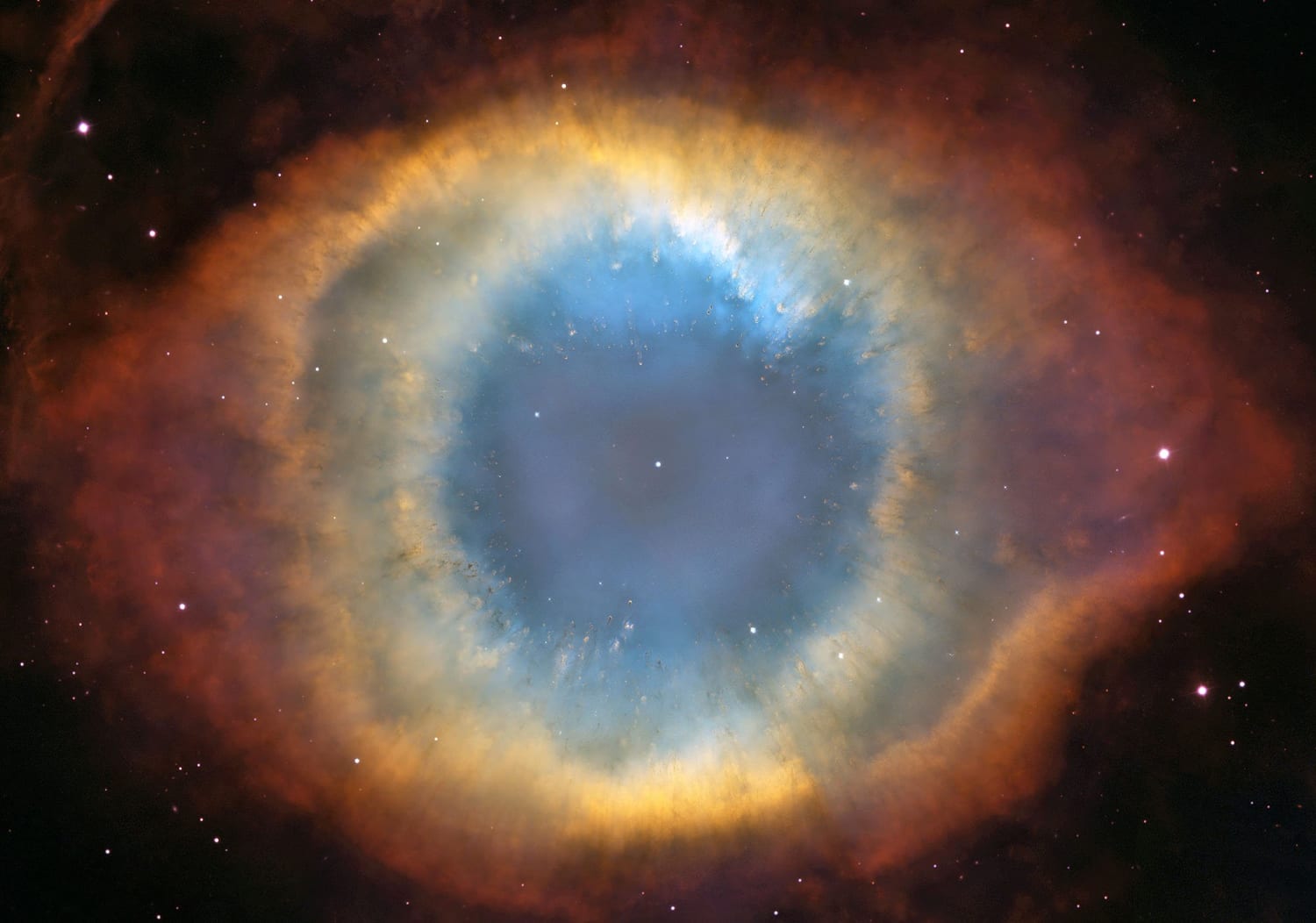 Day 9 of the 2016 Hubble Space Telescope Advent Calendar: A close-up of the Helix Nebula -