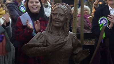A statue of one of the lesser-known figures of the women's suffrage movement has been unveiled in her hometown. Elizabeth Wolstenholme Elmy, founded a girls' school in Manchester and campaigned for women to have the right to vote (via