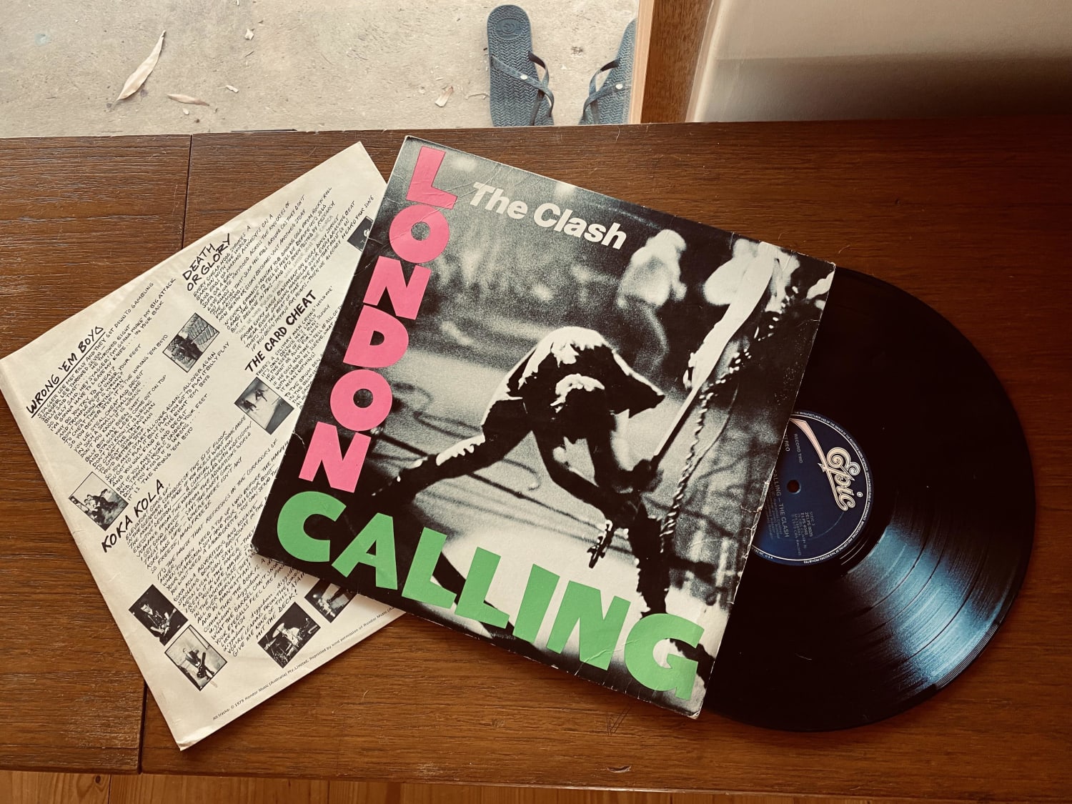One of my most prized possessions, acquired (ahem) from my dad. Well, it’s his fault I love The Clash so it’s only fair.
