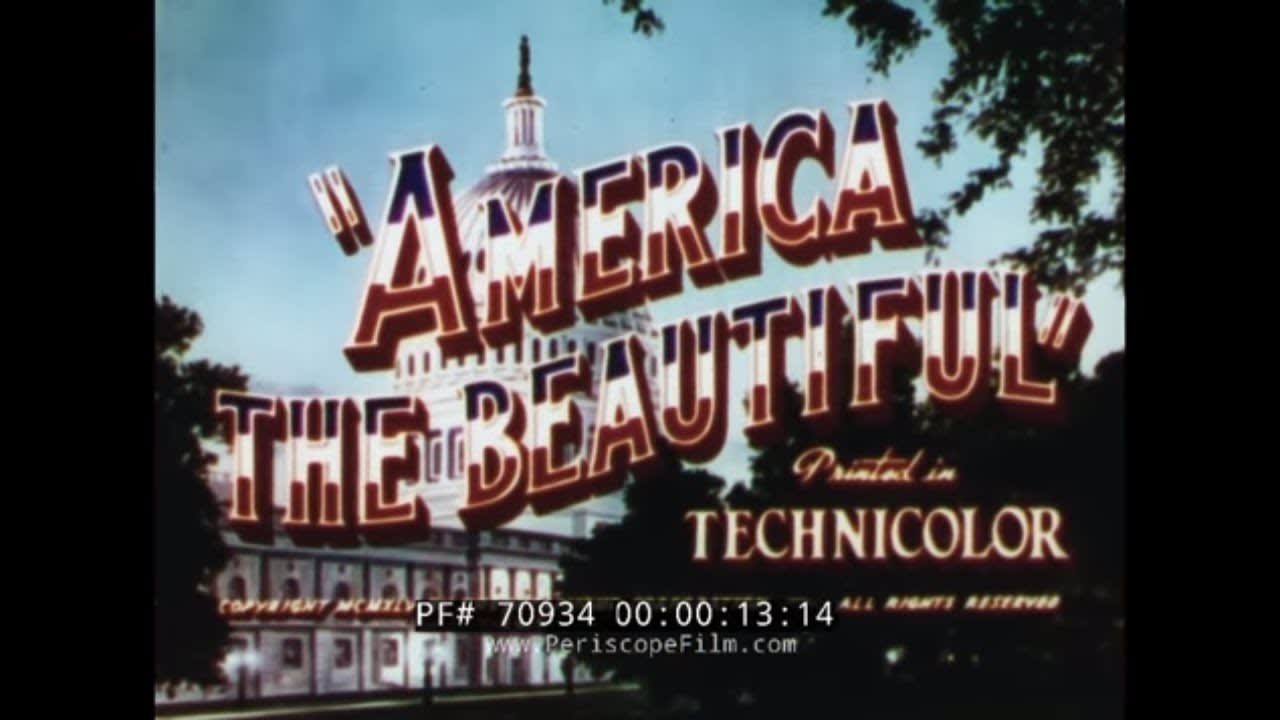 AMERICA THE BEAUTIFUL 1945 WORLD WAR II PATRIOTIC FILM 70934