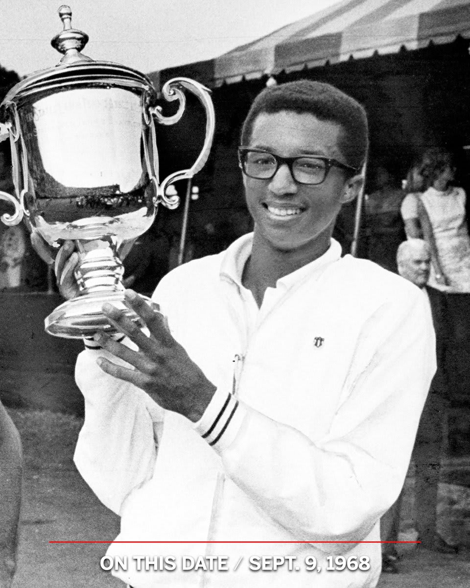 Arthur Ashe became the first Black man to win the US Open 53 years ago today Now, the U.S. Open is played in Arthur Ashe Stadium.