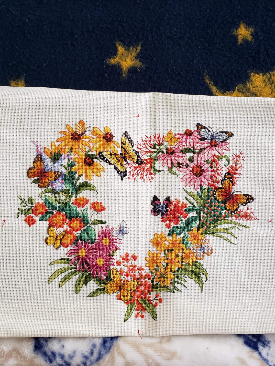 [FO] "Wildflower Wreath" by Dimensions. This was in the storage box also. Was going to be for my office.