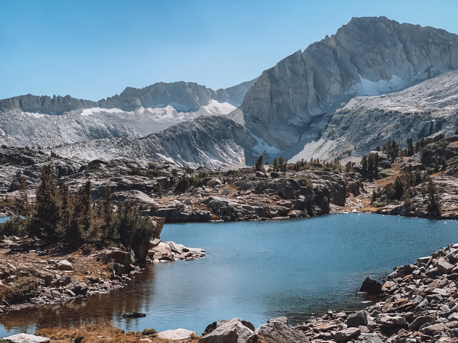 One of my favorite hikes from this summer, a gorgeous alpine lake just outside of Yosemite.