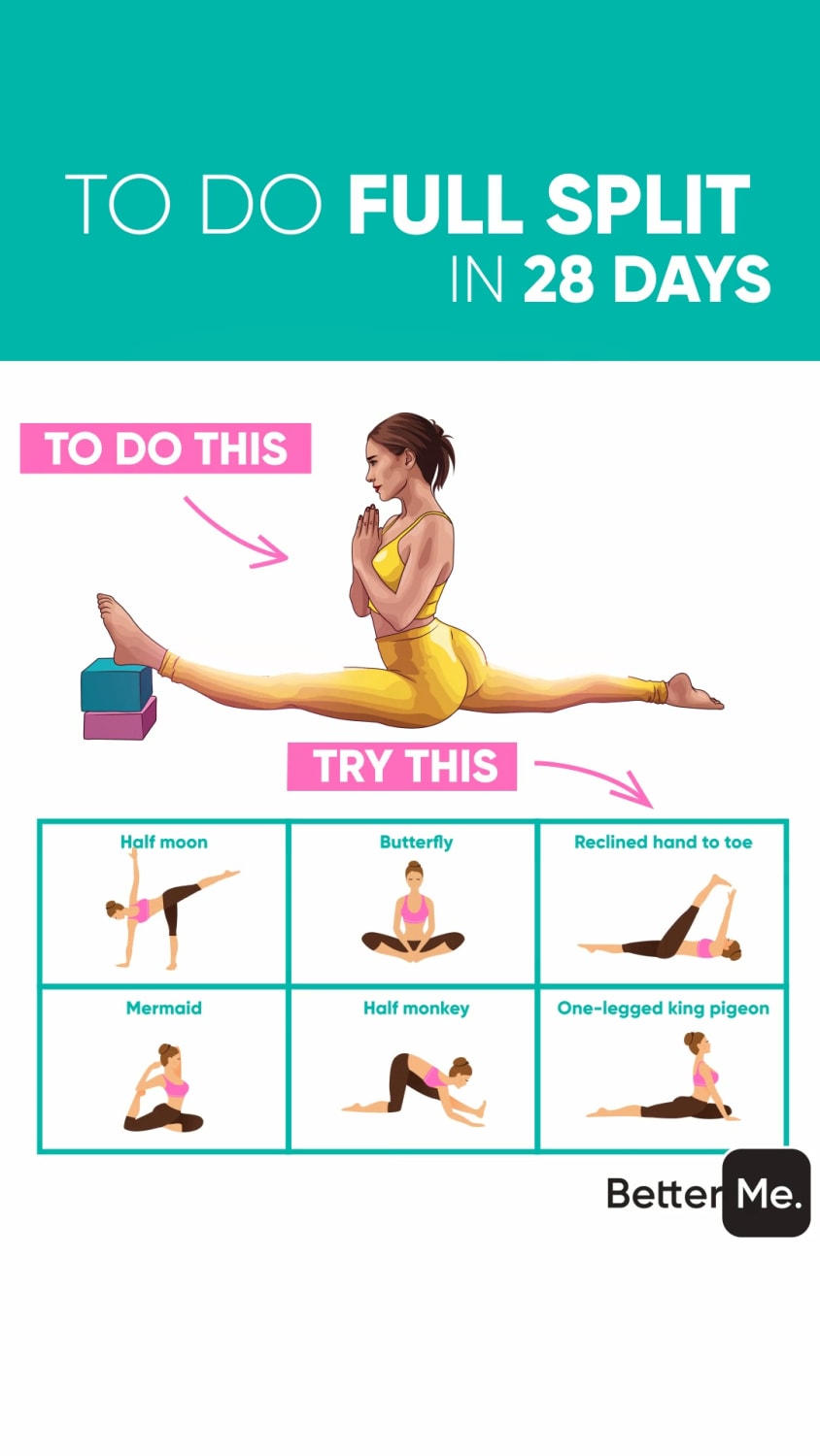 Foco!!!!! - CrochetingNeedles.com | Flexibility workout, Easy yoga workouts, Gymnastics workout