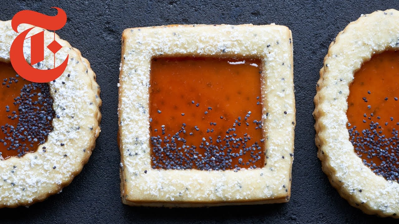 Blood Orange Poppy Seed Window Cookies | NYT Cooking