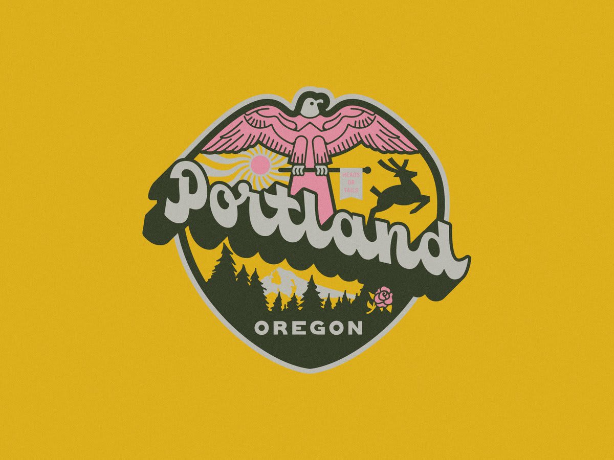Portland Oregon Badge by @vconti_design —