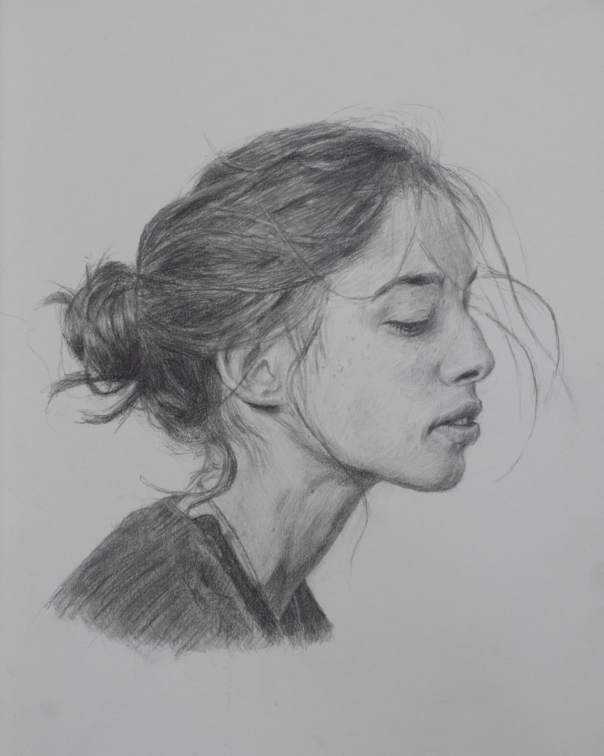 Did a portrait in profile to get a bit out of my comfort zone.