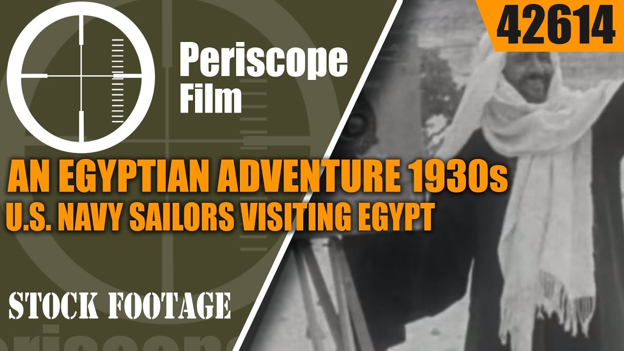 AN EGYPTIAN ADVENTURE 1930s U.S. NAVY SAILORS VISITING EGYPT COMEDY FILM 42614