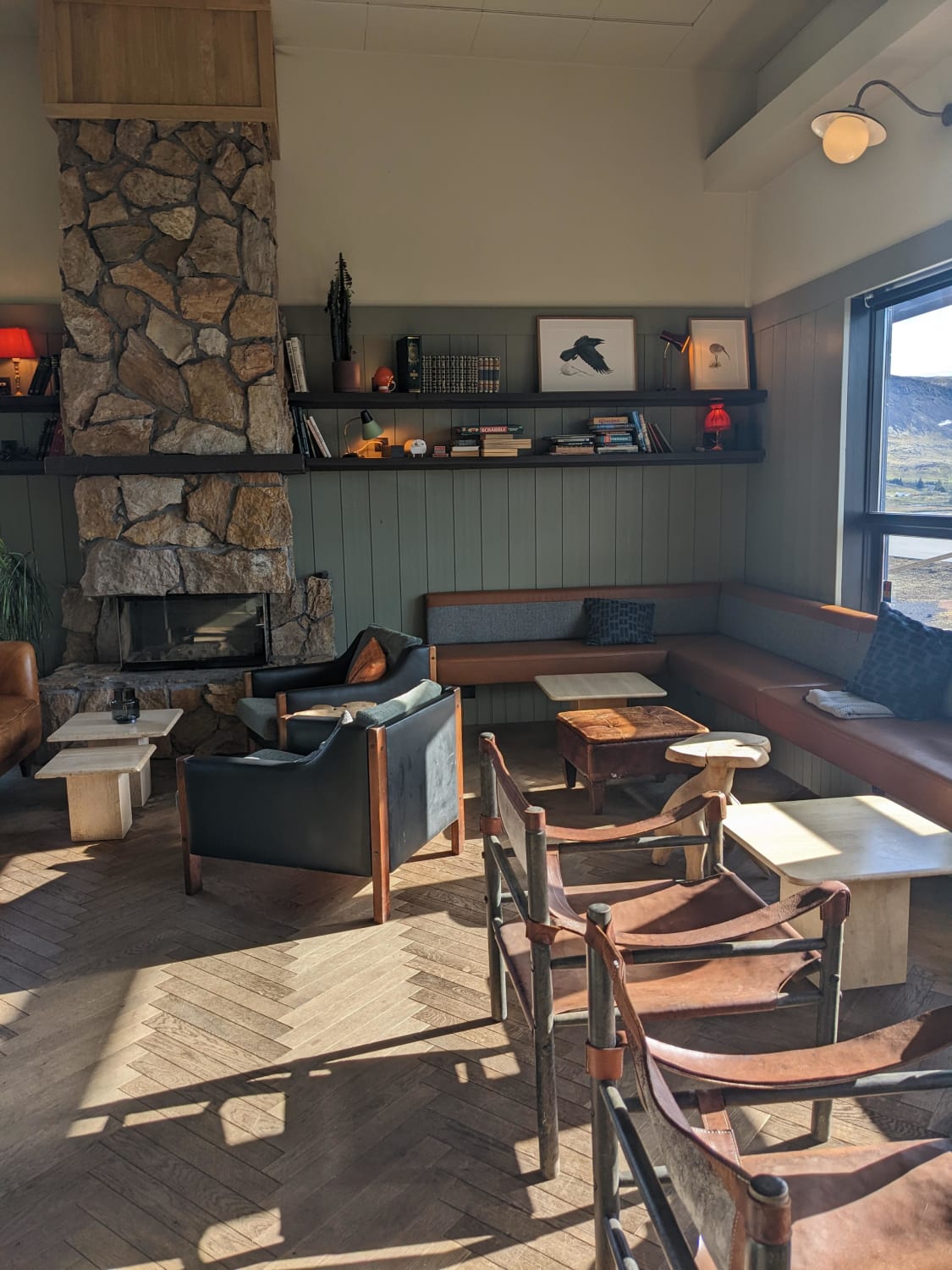 This sunny (rare) cafe in Iceland