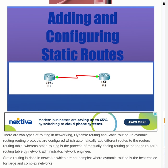 Mix How To Add And Configure Static Routes On Cisco Router