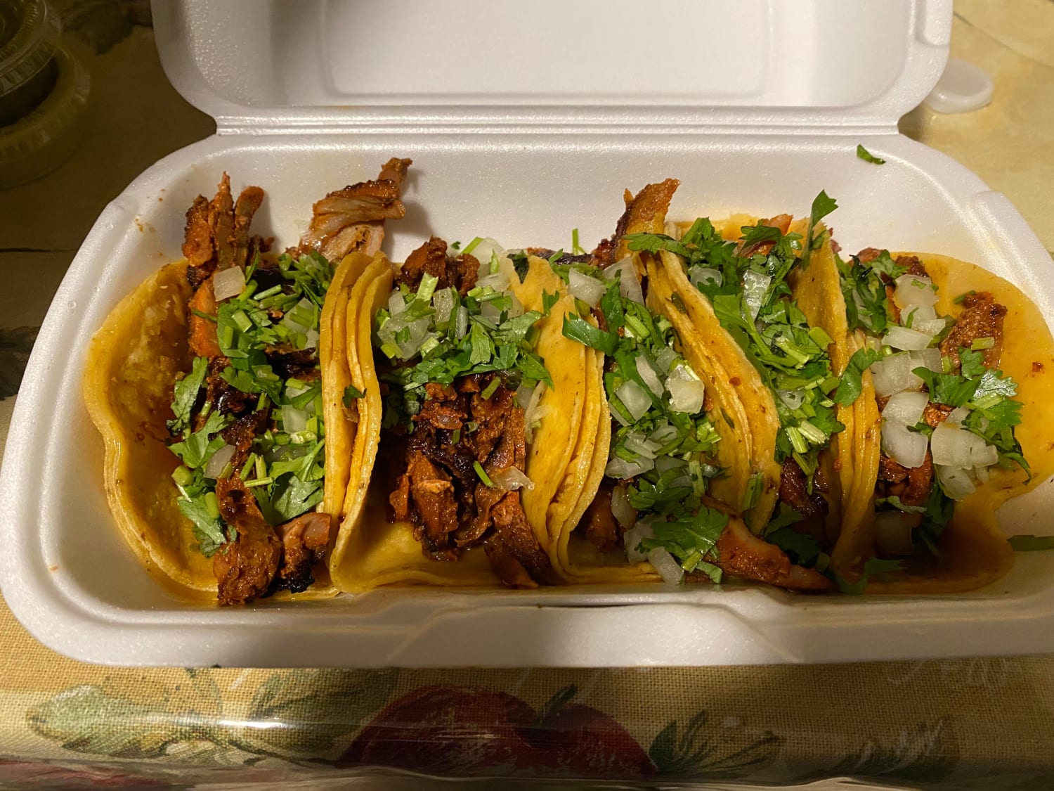 [I ate] Street Tacos al-pastor meat