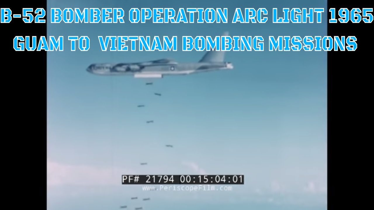 B-52 BOMBER OPERATION ARC LIGHT 1965 GUAM TO VIETNAM BOMBING MISSIONS 21794