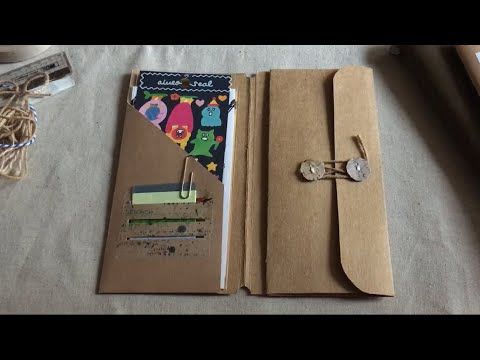 Traveler’s notebook kraft folder insert tutorial