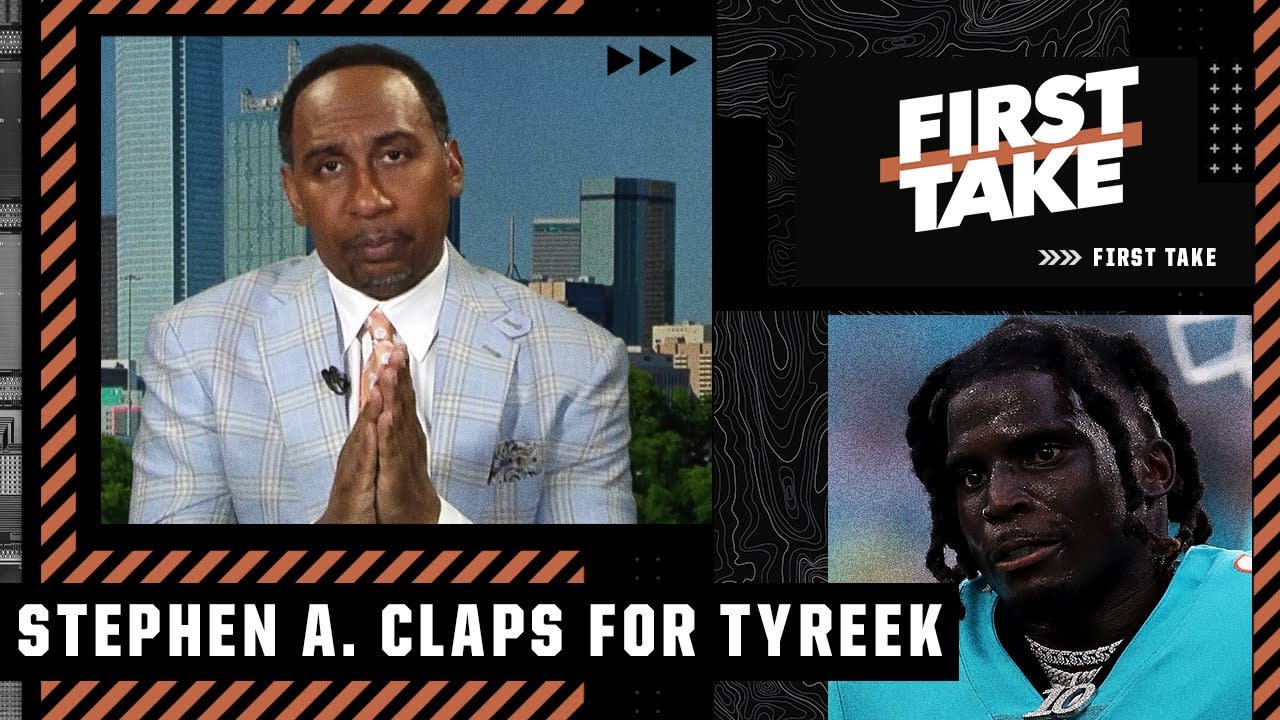Stephen A. applauds Tyreek Hill for the way he talks about Tua Tagovailoa 👏 | First Take