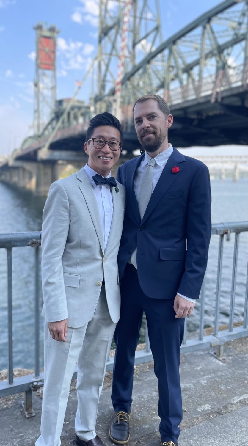After 16 years, we eloped and are proud to be husbands!