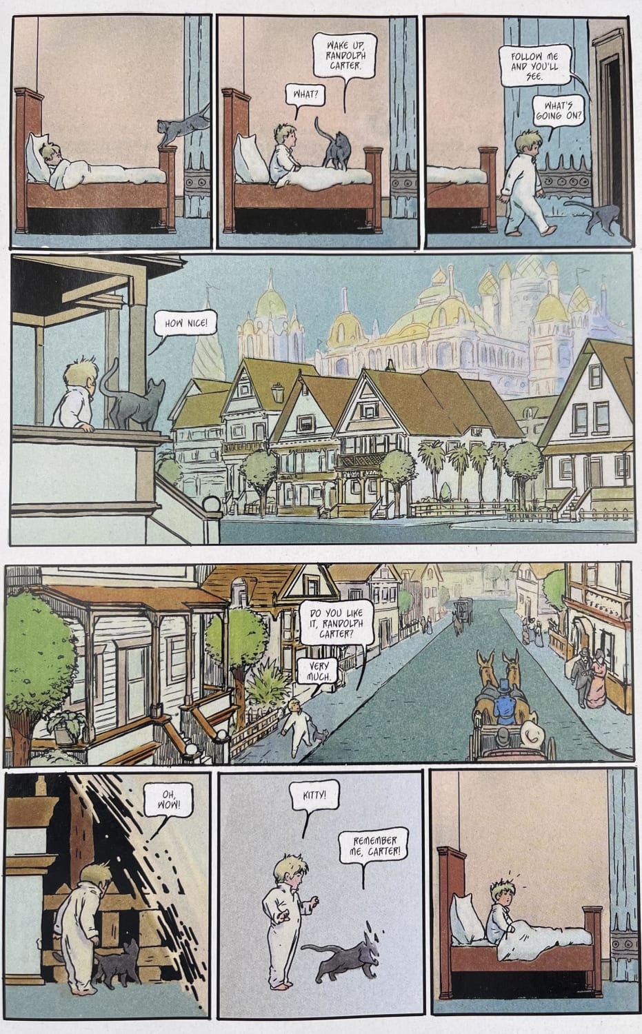 A nice homage to Winsor McCay’s Little Nemo found in the opening page to the new Ablaze comic: Lovecraft - Unknown Kadath #1