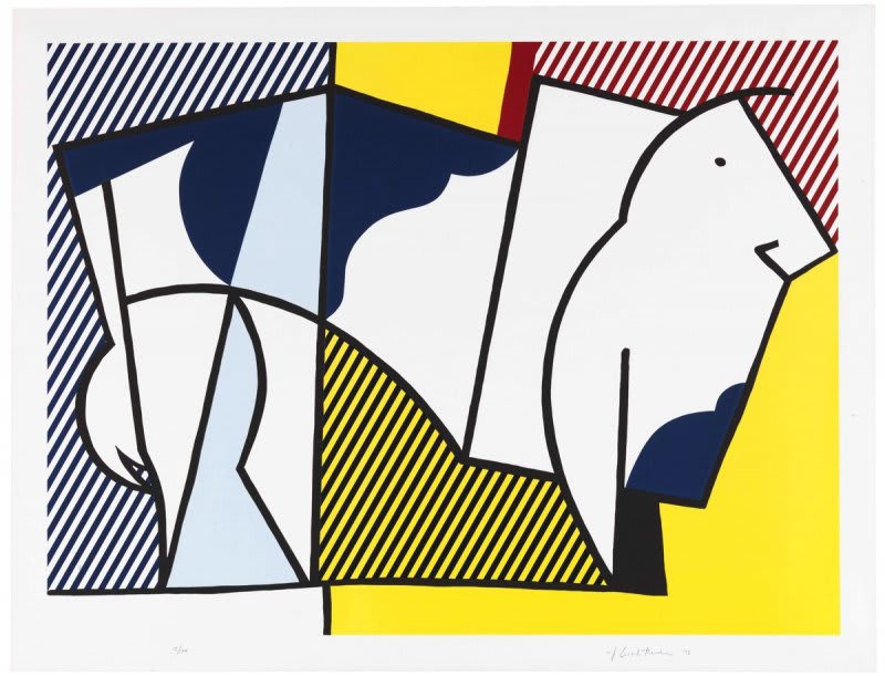 We're marking the start of Taurus season ♉ with Roy Lichtenstein's famed bull series, a riff from Pablo Picasso's bull series.