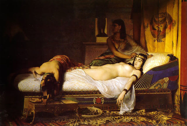 "Death of Cleopatra" by Jean André Rixens (1874)