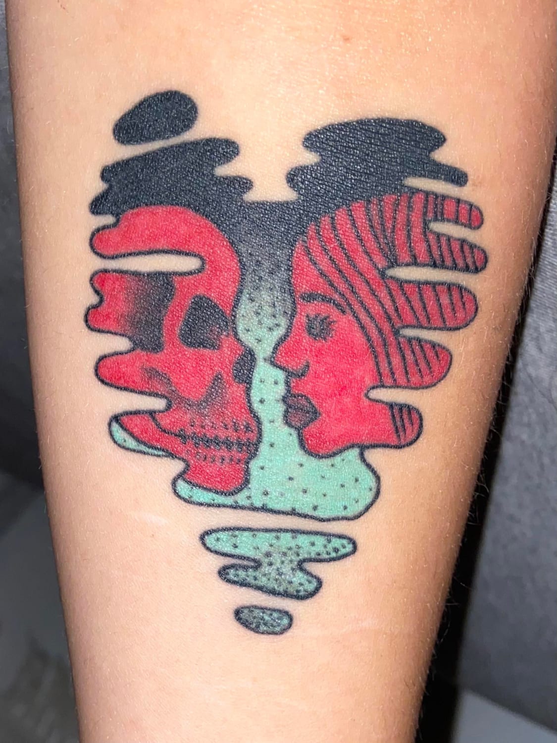 First legitimate tattoo (done by Keith at Painted Pony in Anderson, SC) Love the colors and am already ready for another one